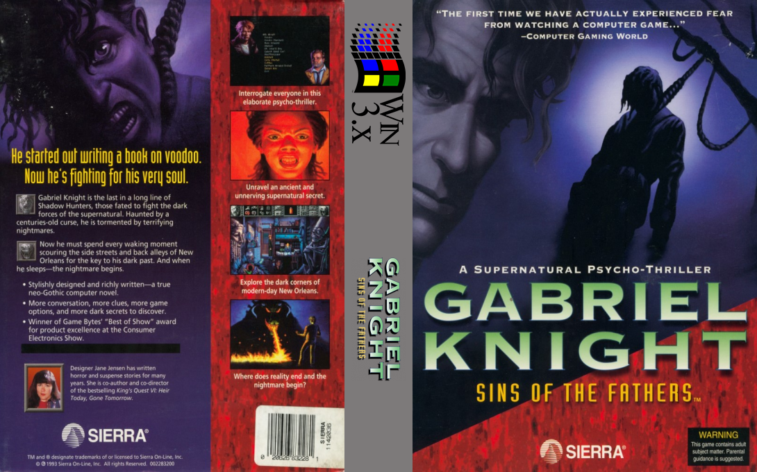 Gabriel Knight: Sins of the Fathers — box-texture (WOR)