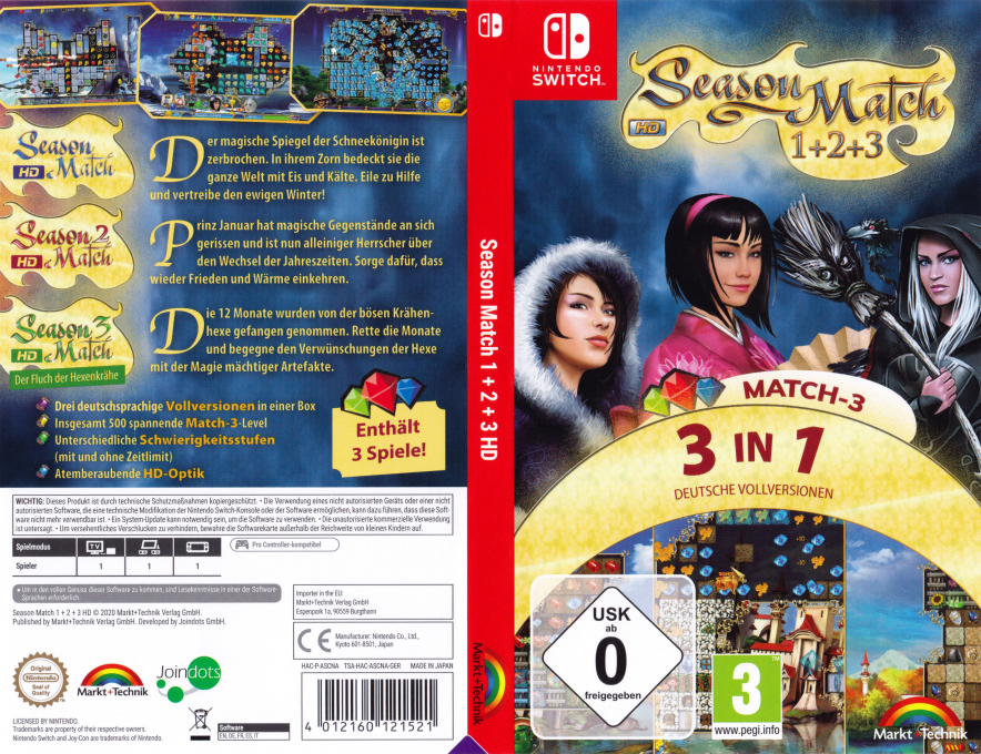 Season Match 1 + 2 + 3 HD Edition — box-texture (DE)