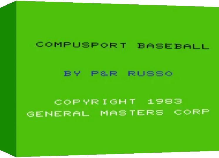 Compusport Baseball — box-3D (WOR)