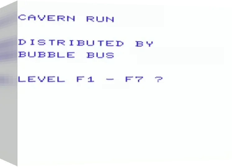 Cavern Run — box-3D (WOR)
