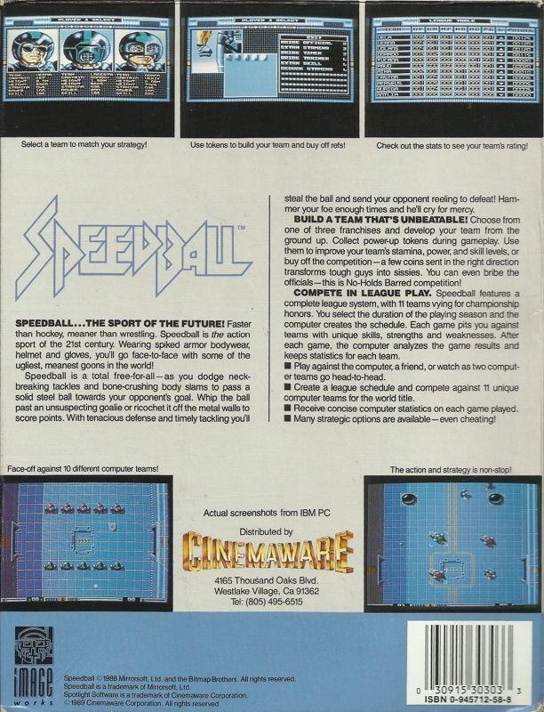 Speedball — box-2D-back (US)