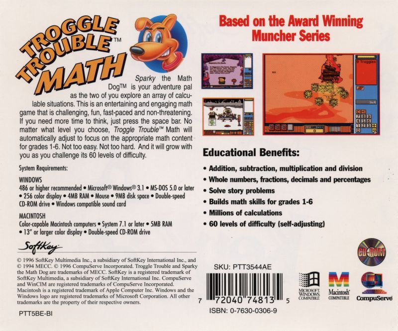 Troggle Trouble Math — box-2D-back (US)