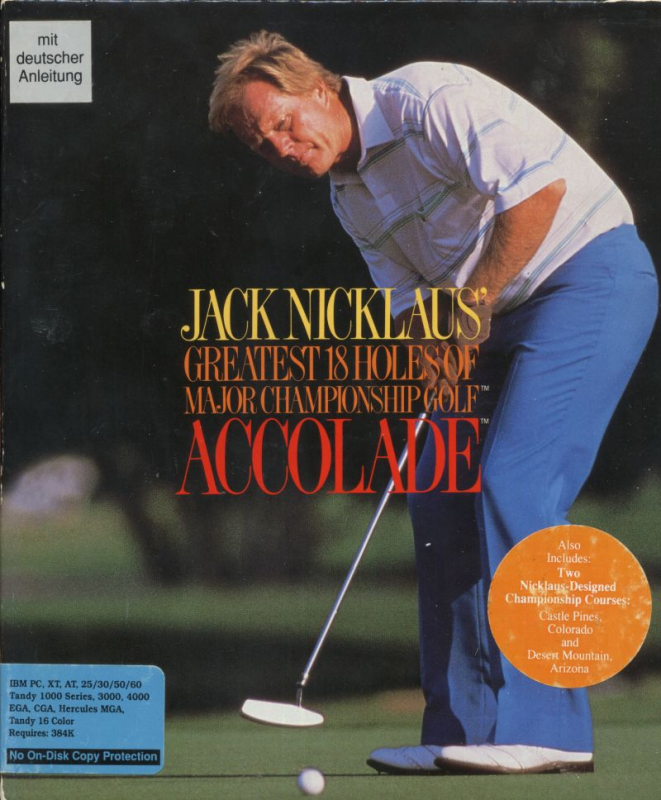 Jack Nicklaus' Greatest 18 Holes Of Major Championship Golf — box-2D (DE)