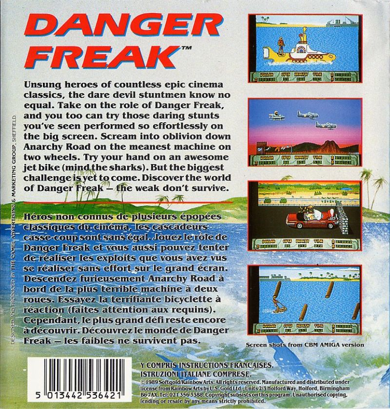 Danger Freak — box-2D-back (EU)