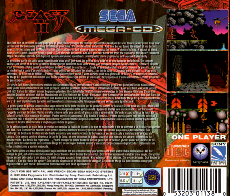 Beast II — box-2D-back (EU)