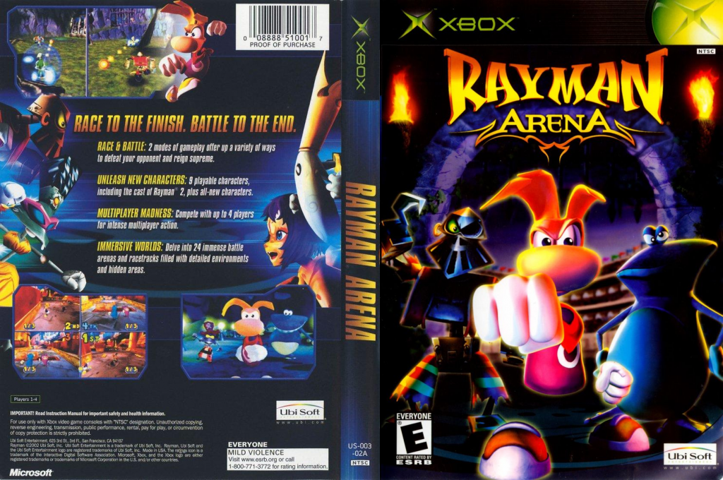 Rayman Arena — box-texture (US)