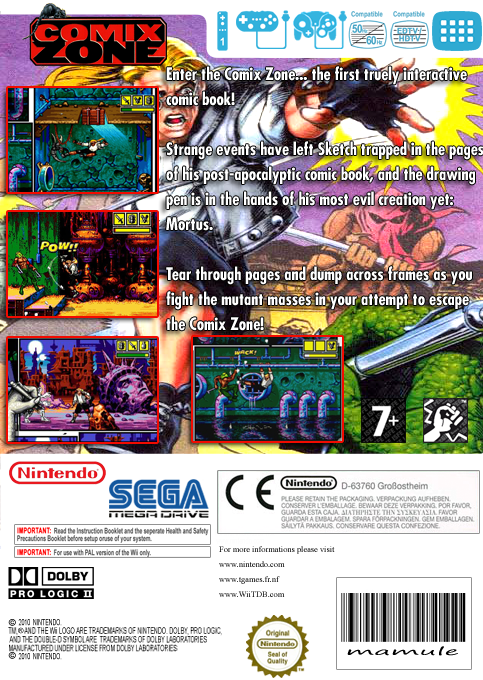 Comix Zone — box-2D-back (EU)