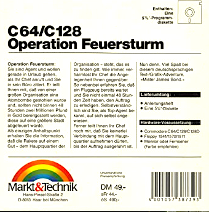 Operation Feuersturm — box-2D-back (DE)