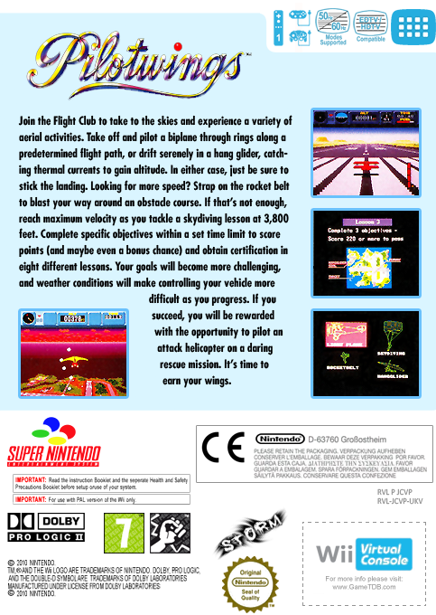 Pilotwings — box-2D-back (EU)