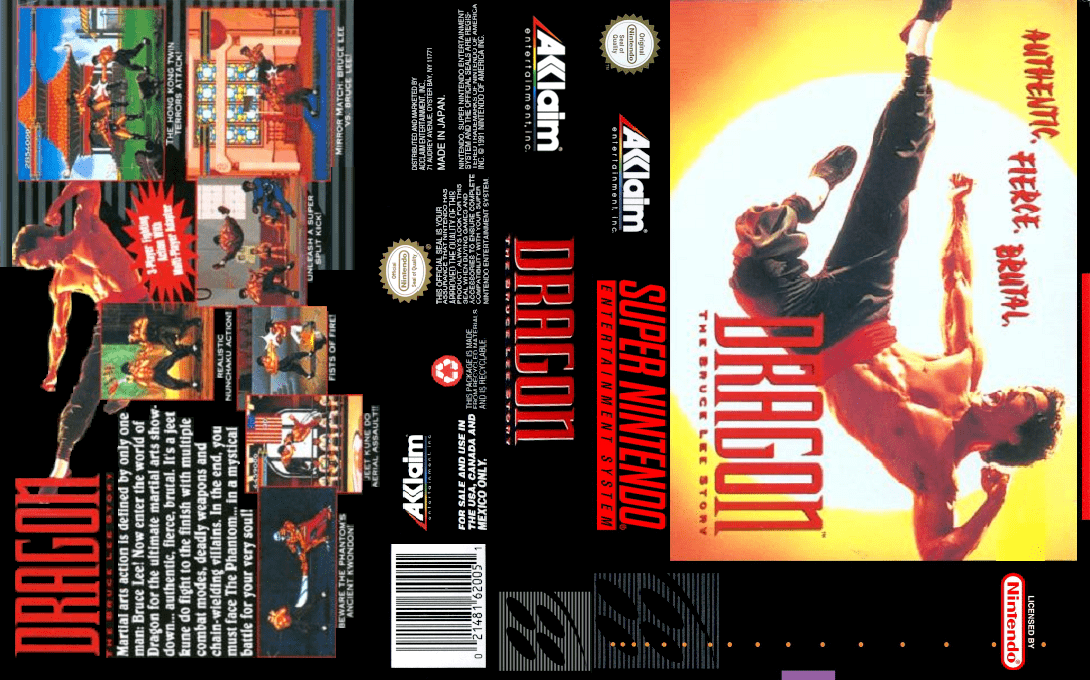 Dragon - The Bruce Lee Story — box-texture (US)