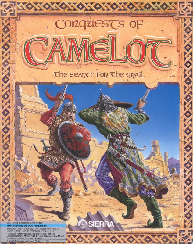 Conquests Of Camelot - The Search For The Grail box art