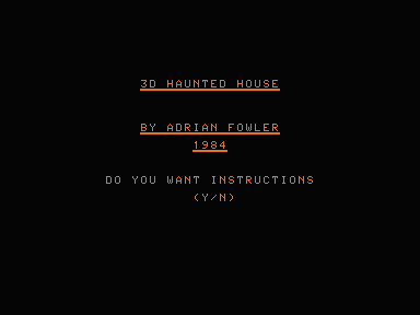 3D Haunted House — sstitle (WOR)