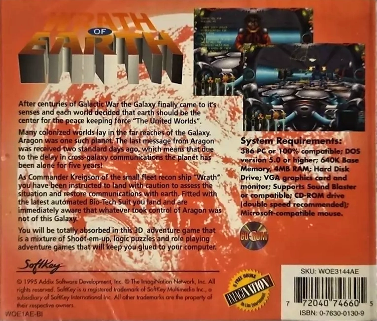 Wrath Of Earth — box-2D-back (CUS)