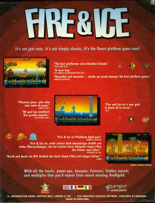 Fire & Ice - The Daring Adventures of Cool Coyote — box-2D-back (EU)