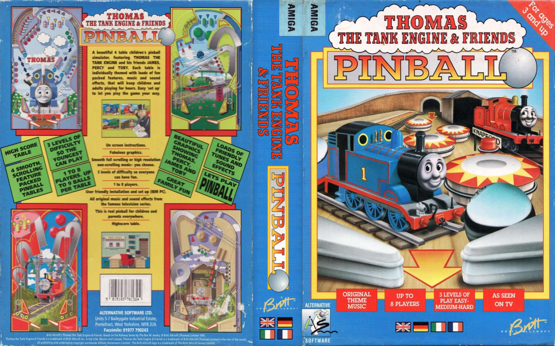 Thomas the Tank Engine & Friends - Pinball — box-texture (EU)