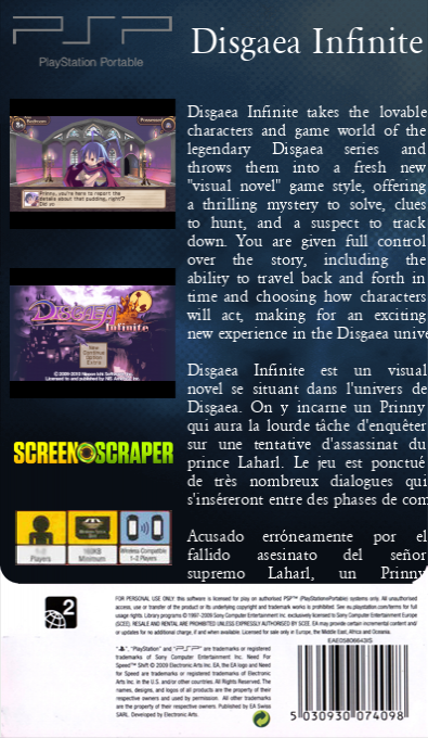 Disgaea Infinite — box-2D-back (SS)