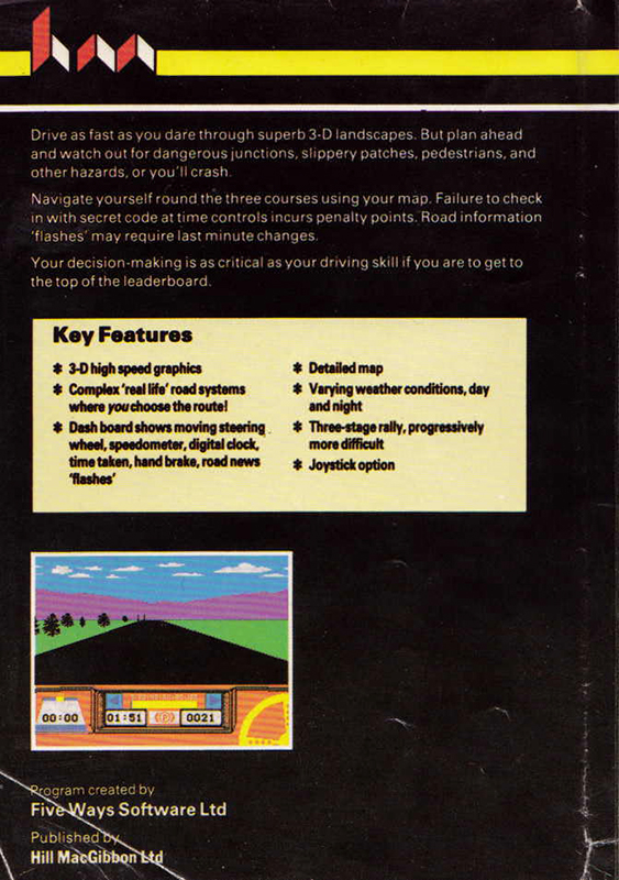 Rally Driver — box-2D-back (EU)