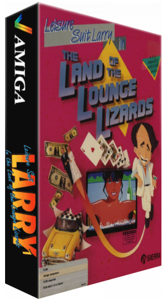 Leisure Suit Larry in - The Land of the Lounge Lizards — box-3D (WOR)
