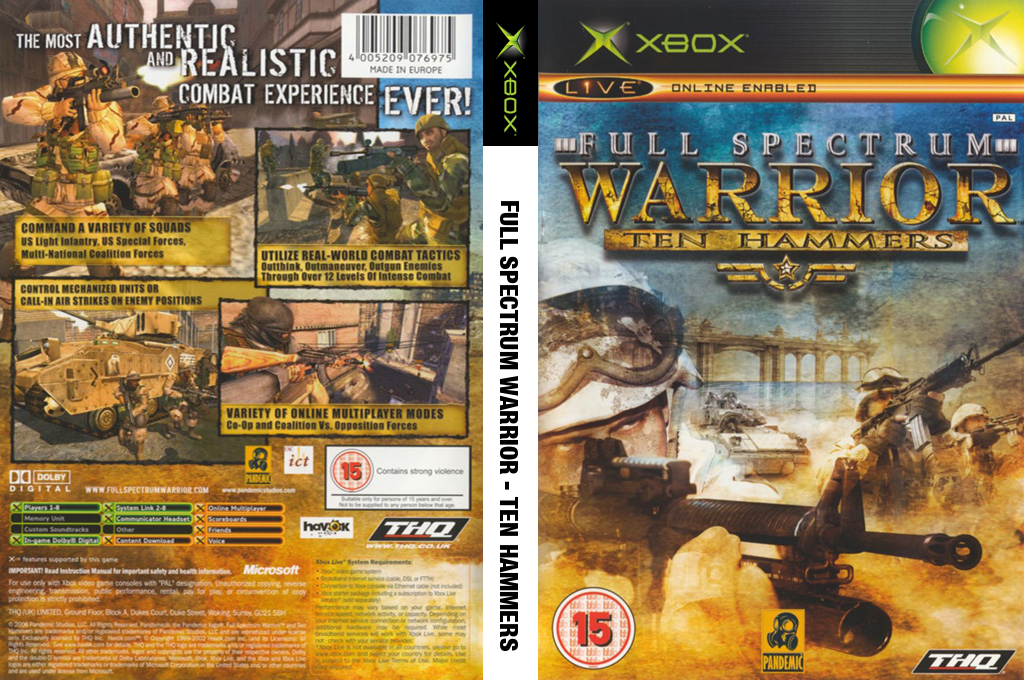 Full Spectrum Warrior - Ten Hammers — box-texture (UK)