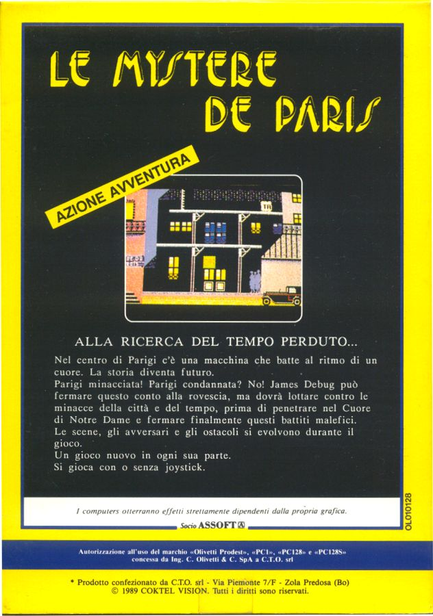 Mystère De Paris, Le box art