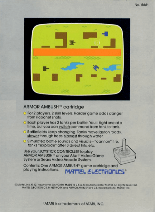 Armor Ambush — box-2D-back (US)