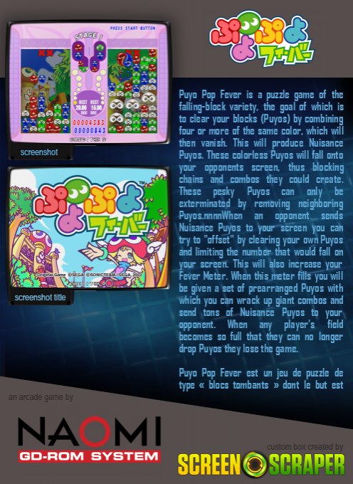 Puyo Pop Fever — box-2D-back (SS)
