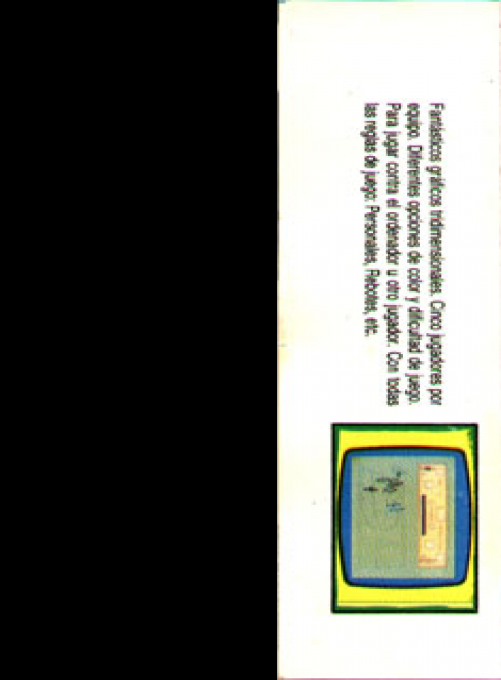 World Series Basketball — box-2D-back (SP)