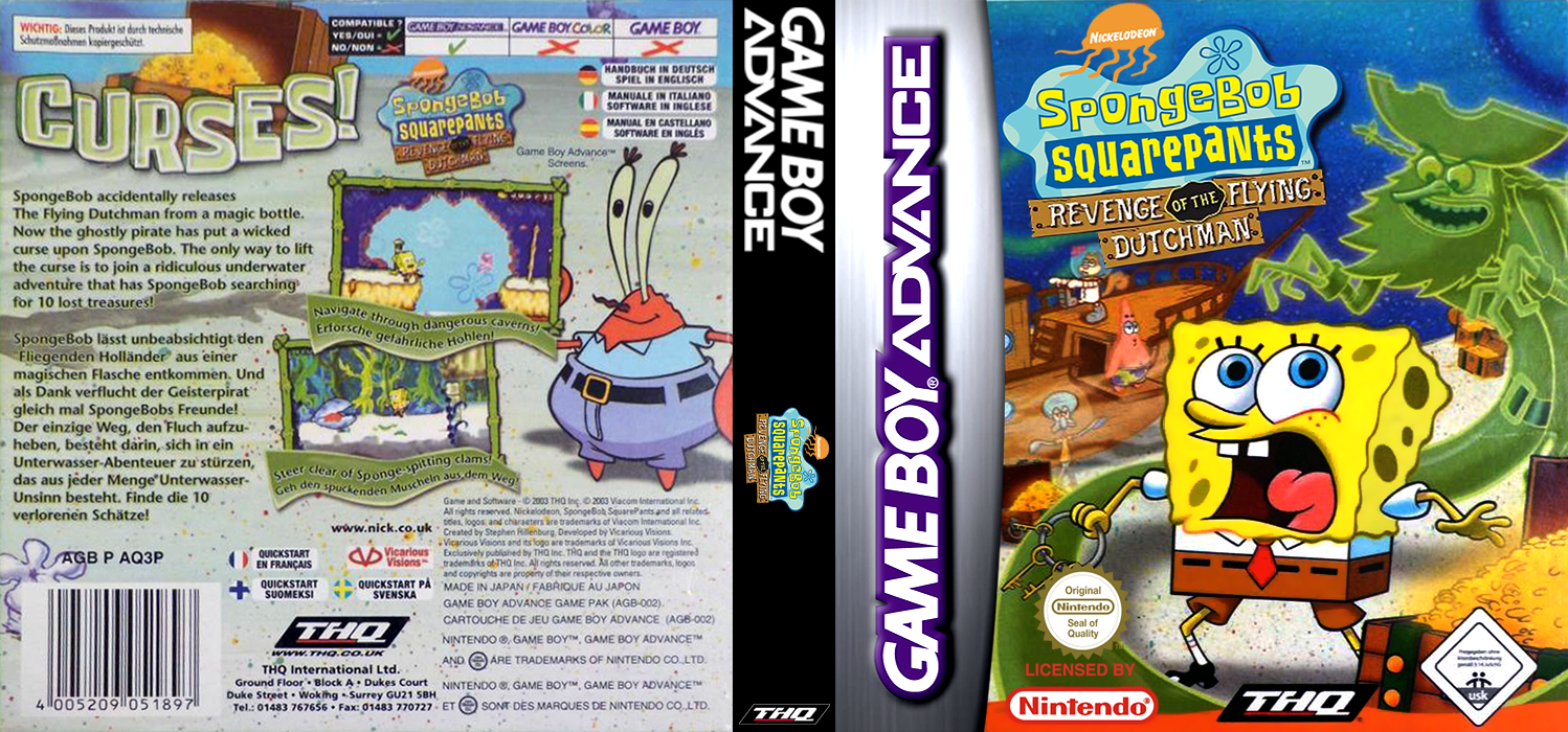 SpongeBob SquarePants - Revenge of the Flying Dutchman — box-texture (EU)