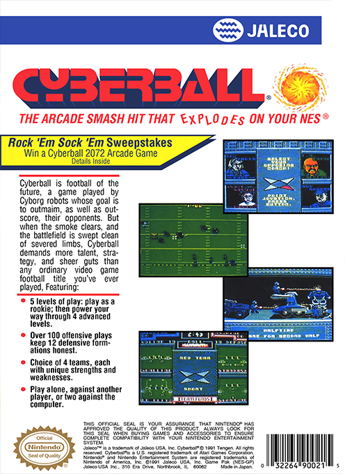 Cyberball — box-2D-back (US)