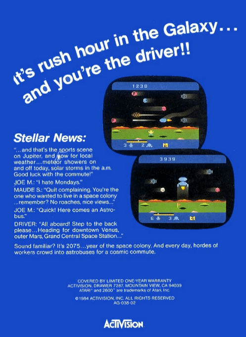 Cosmic Commuter — box-2D-back (US)