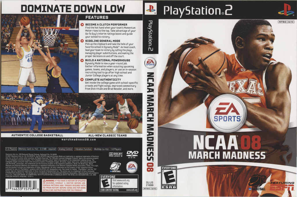 NCAA March Madness 08 — box-texture (US)