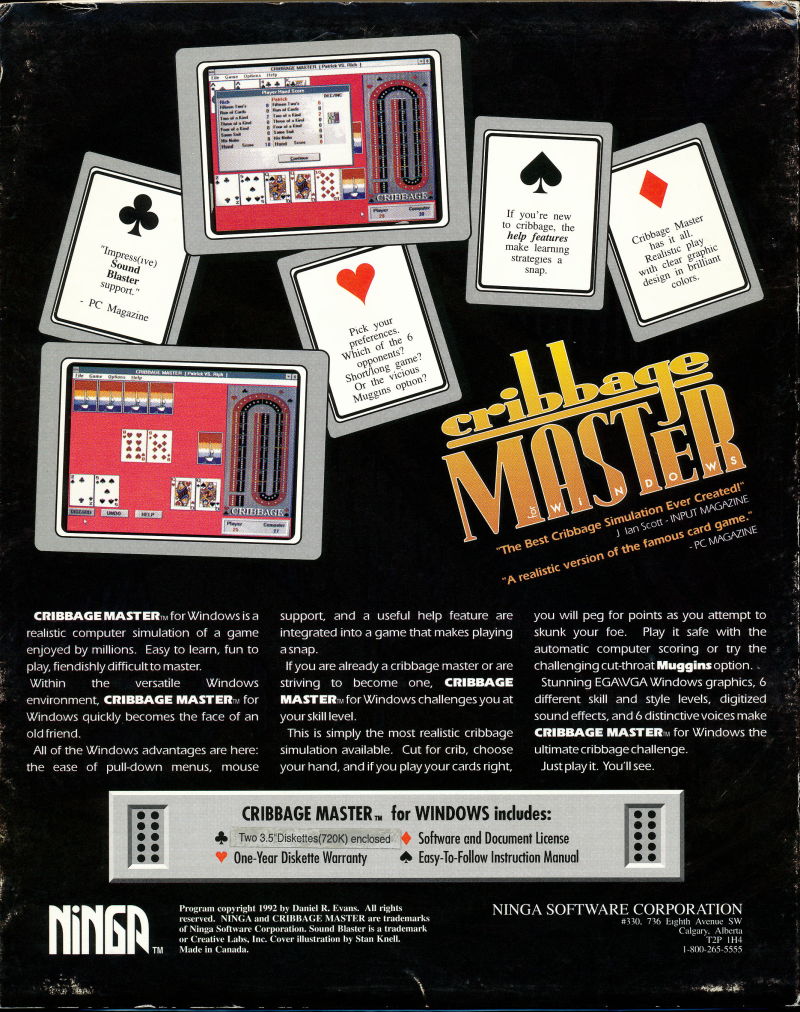 Cribbage Master — box-2D-back (US)