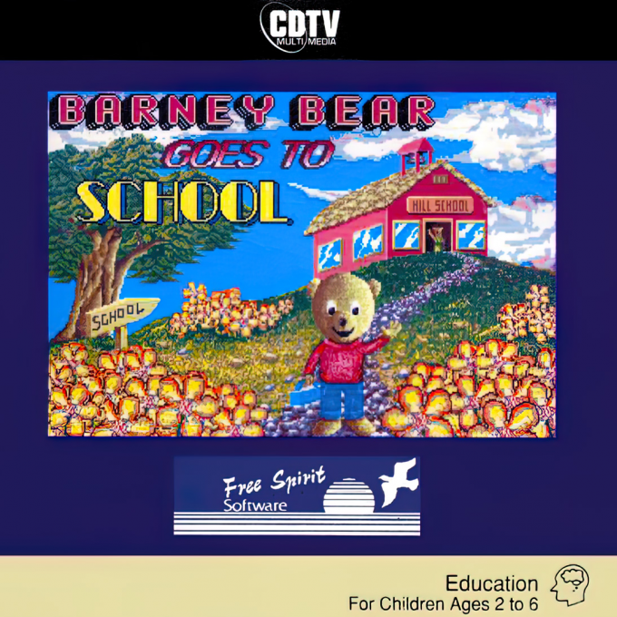 Barney Bear Goes to School box art