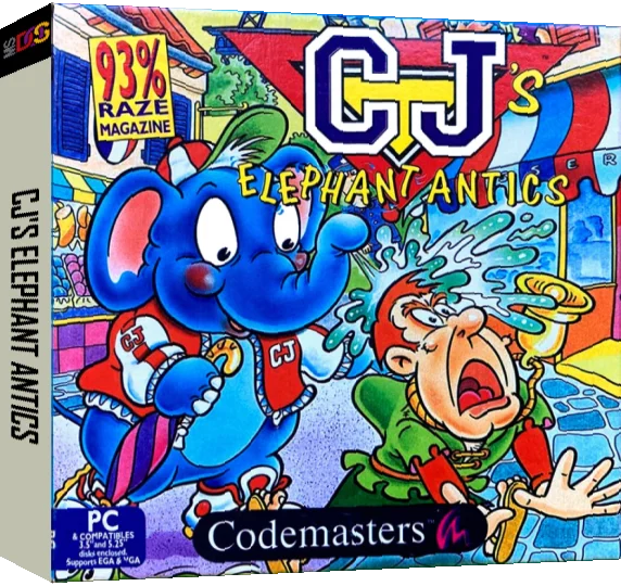 CJ's Elephant Antics — box-3D (EU)