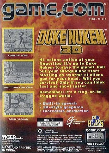 Duke Nukem 3D — box-2D-back (US)