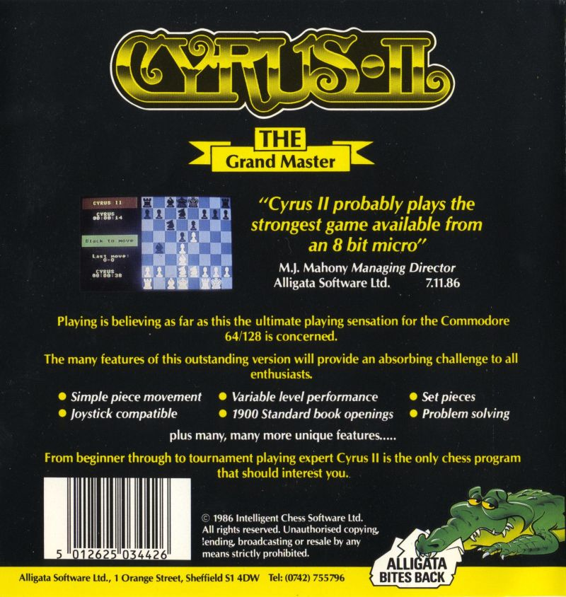 Cyrus II : The Grand Master — box-2D-back (UK)