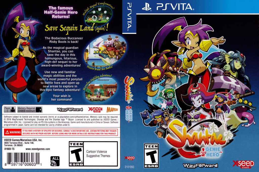 Shantae - Half Genie Hero — box-texture (US)