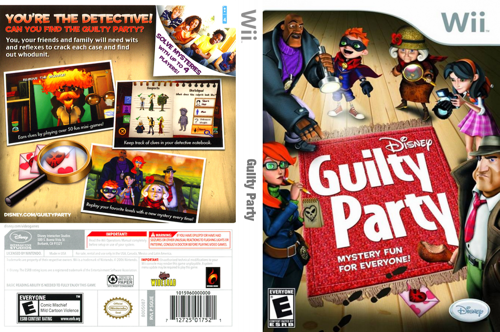 Disney Guilty Party - Mystery Fun for Everyone! — box-texture (US)