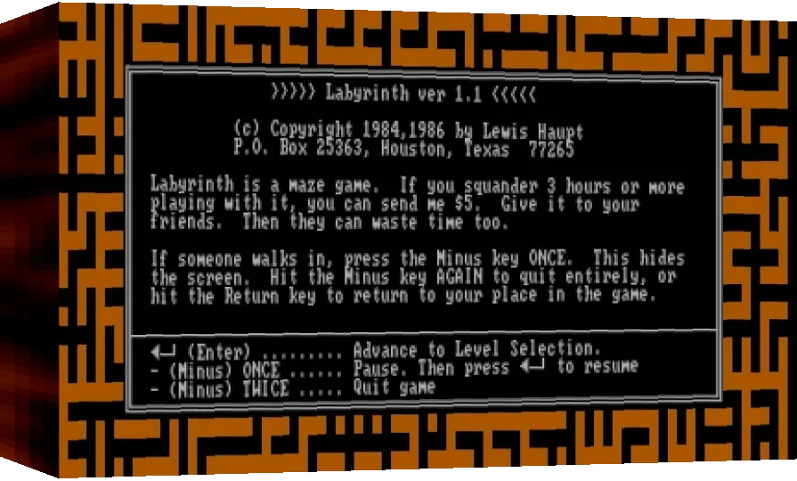 Labyrinth — box-3D (WOR)