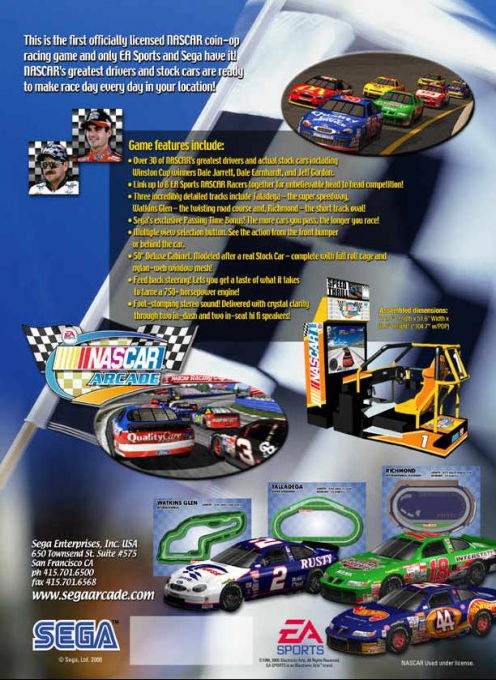NASCAR Arcade — box-2D-back (WOR)