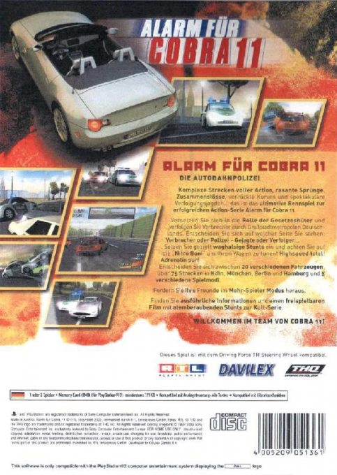Alarm for Cobra 11 — box-2D-back (DE)