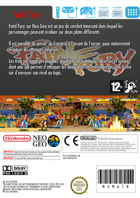Fatal Fury — box-2D-back (FR)