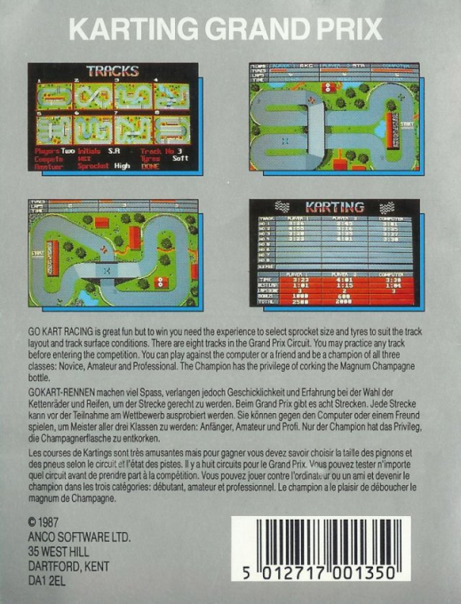 Karting Grand Prix + Las Vegas — box-2D-back (EU)