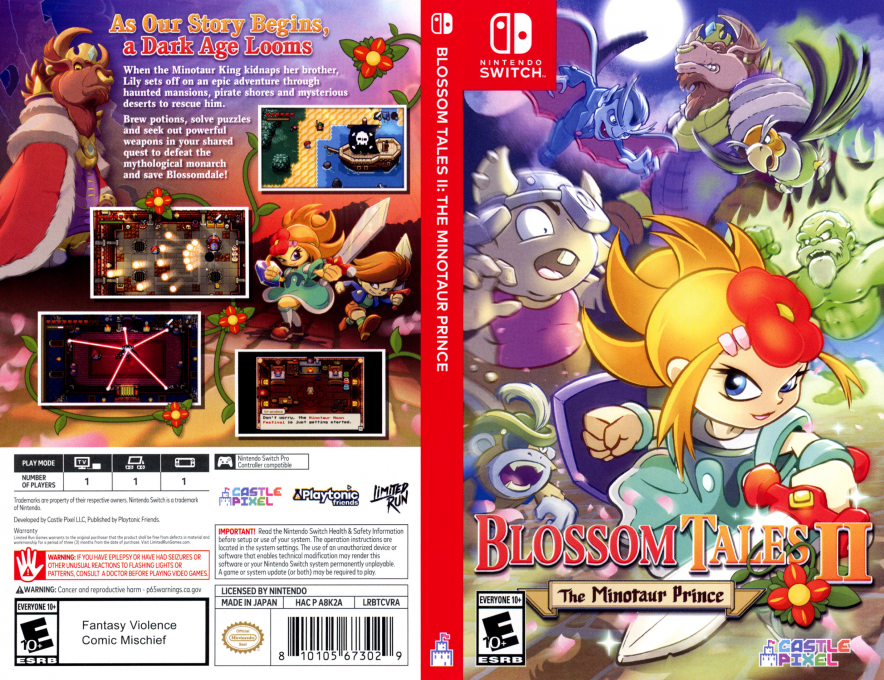 Blossom Tales II - The Minotaur Prince — box-texture (US)