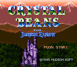 Crystal Beans From Dungeon Explorer — sstitle (JP)