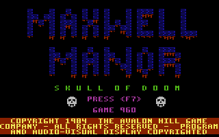 Maxwell Manor : Skull of Doom — sstitle (WOR)