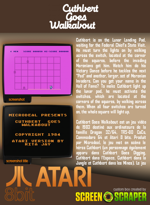 Cuthbert Goes Walkabout — box-2D-back (SS)