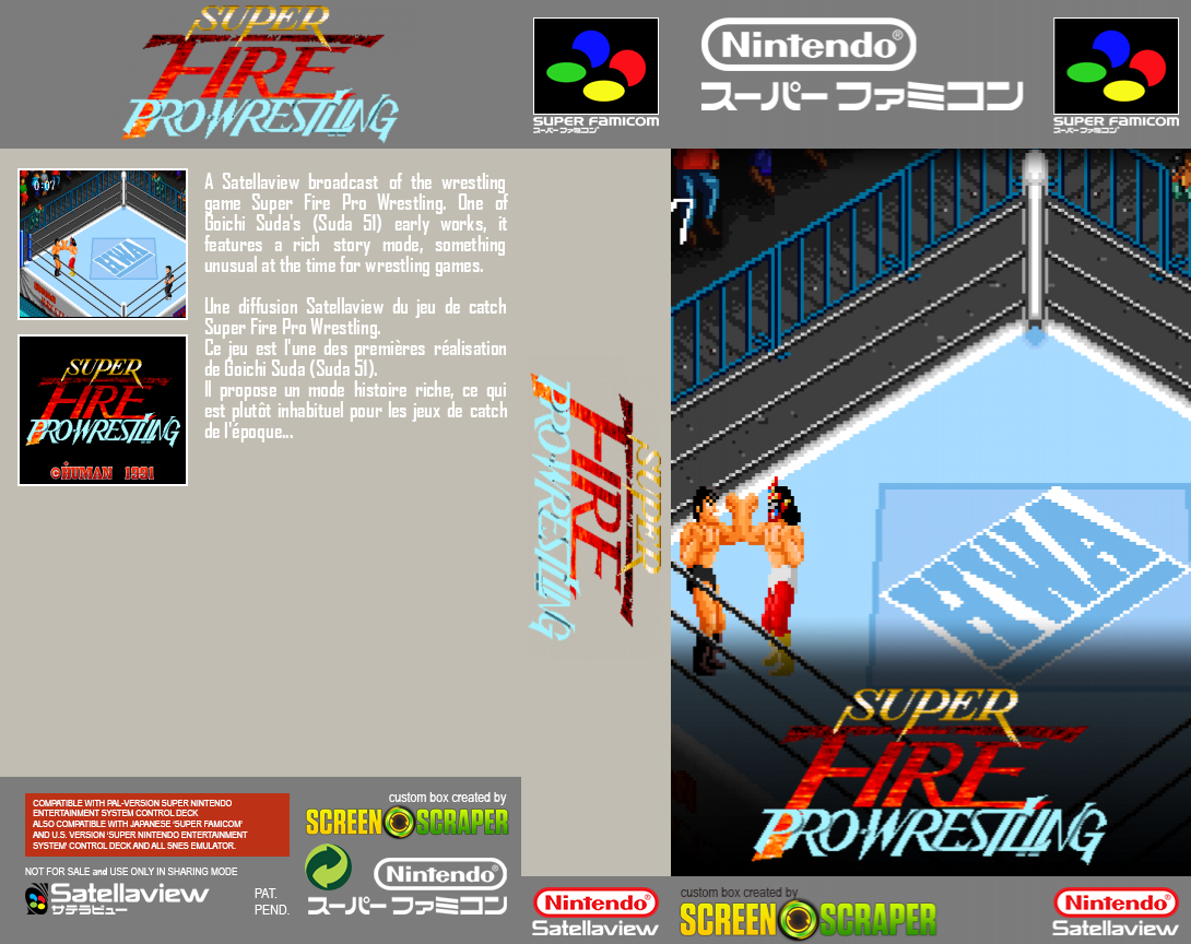 Super Fire Pro Wrestling — box-texture (SS)