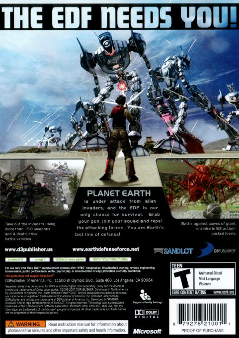 Force De Défense Terrestre 2017 — box-2D-back (US)