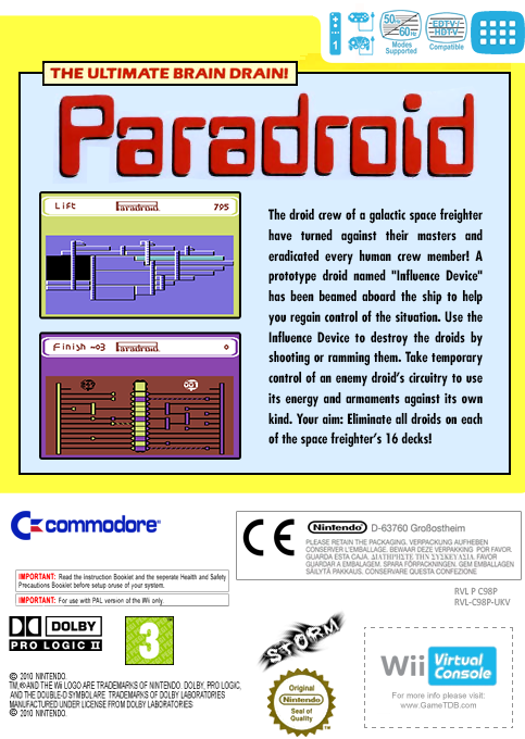 Paradroid — box-2D-back (EU)